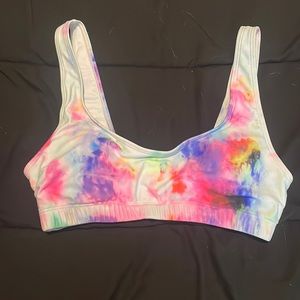 Tie dye swim top